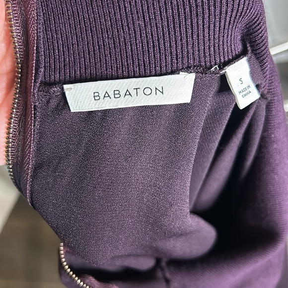 Aritzia Babaton Hamish Mock Neck Oversized
Bat Wing Dolman Sleeve Blouse Purple - Picture 11 of 16